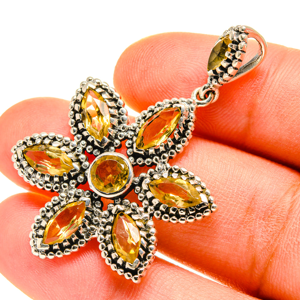 Citrine Pendants handcrafted by Anasilvercos - PD760033