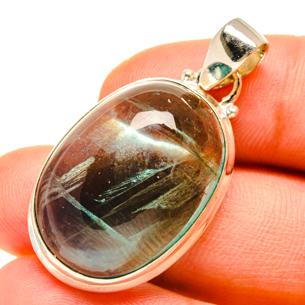 Blue Fluorite Pendants handcrafted by Anasilvercos - PD760039