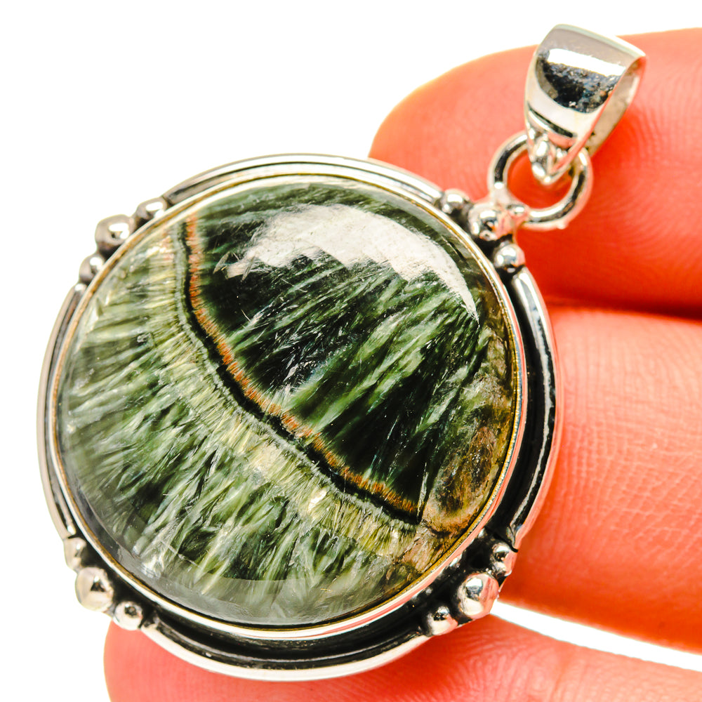 Seraphinite Pendants handcrafted by Anasilvercos - PD760042