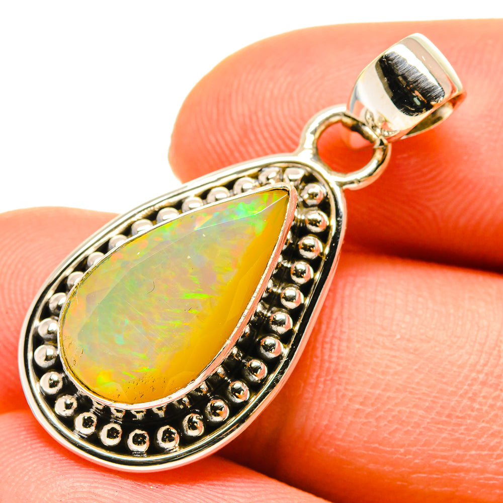 Ethiopian Opal Pendants handcrafted by Anasilvercos - PD760045