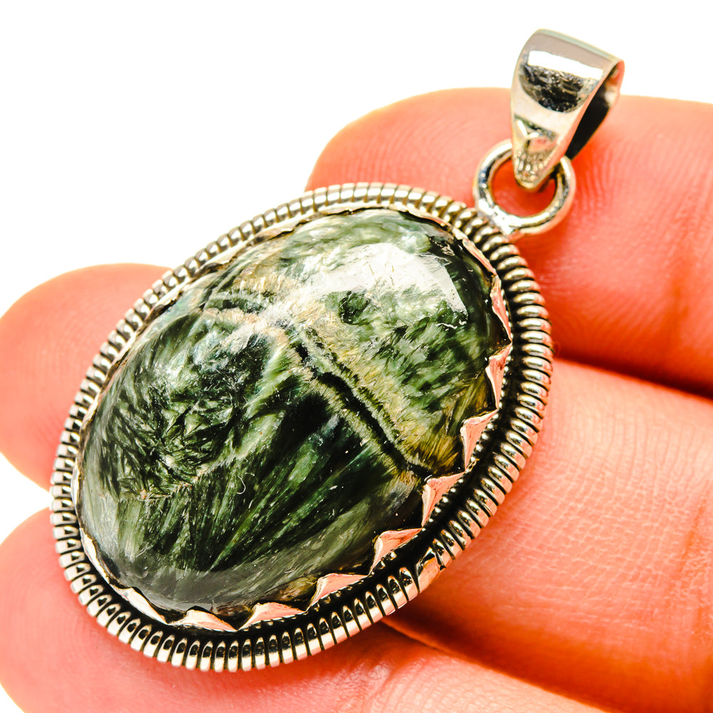 Seraphinite Pendants handcrafted by Anasilvercos - PD760055