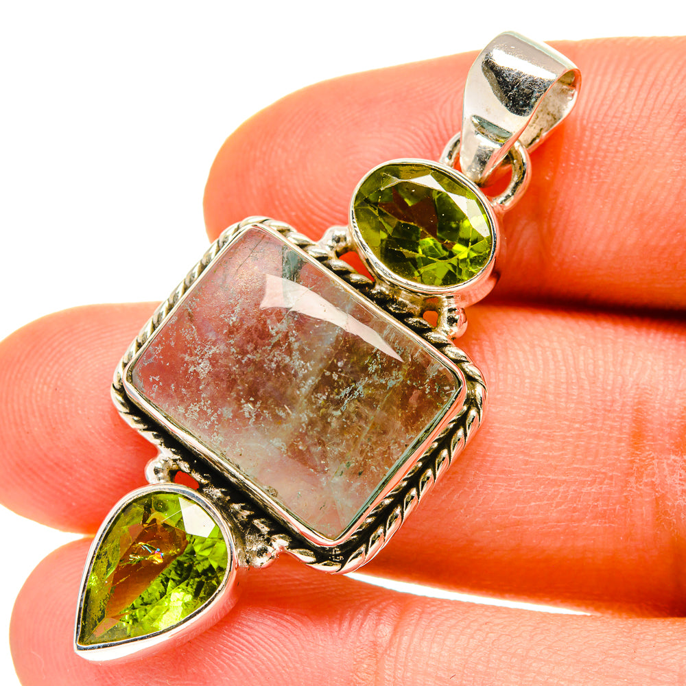 Green Fluorite Pendants handcrafted by Anasilvercos - PD760084