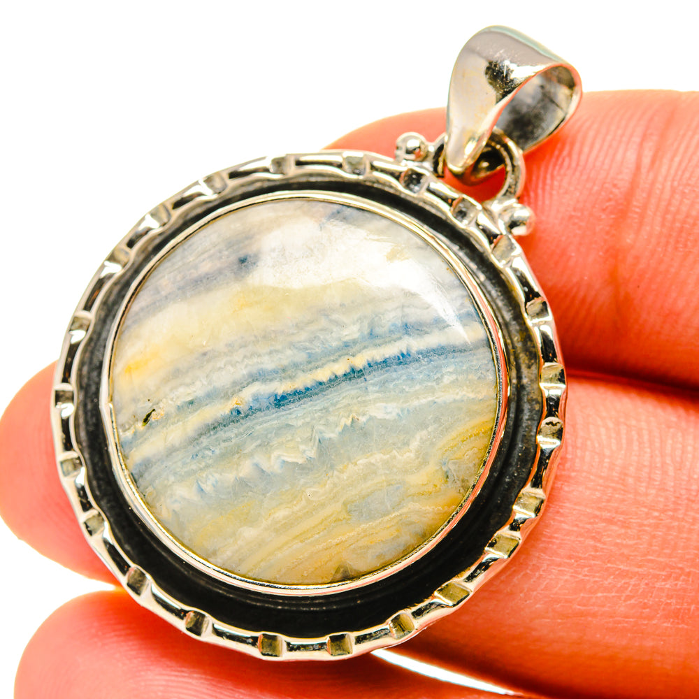 Blue Scheelite Pendants handcrafted by Anasilvercos - PD760113