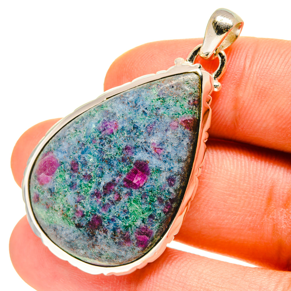 Ruby Fuchsite Pendants handcrafted by Anasilvercos - PD760123