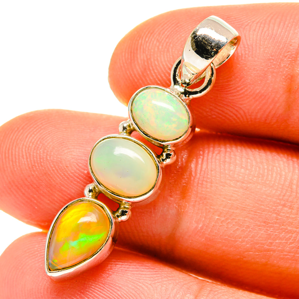 Ethiopian Opal Pendants handcrafted by Anasilvercos - PD760126
