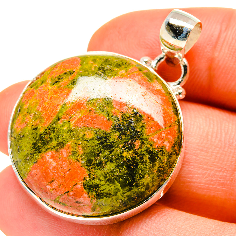 Unakite Pendants handcrafted by Anasilvercos - PD760128
