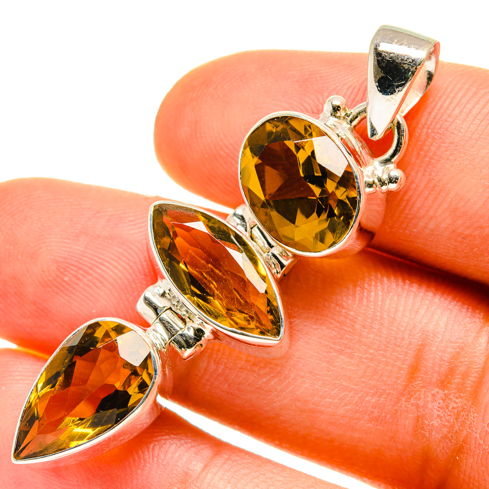 Citrine Pendants handcrafted by Anasilvercos - PD760134