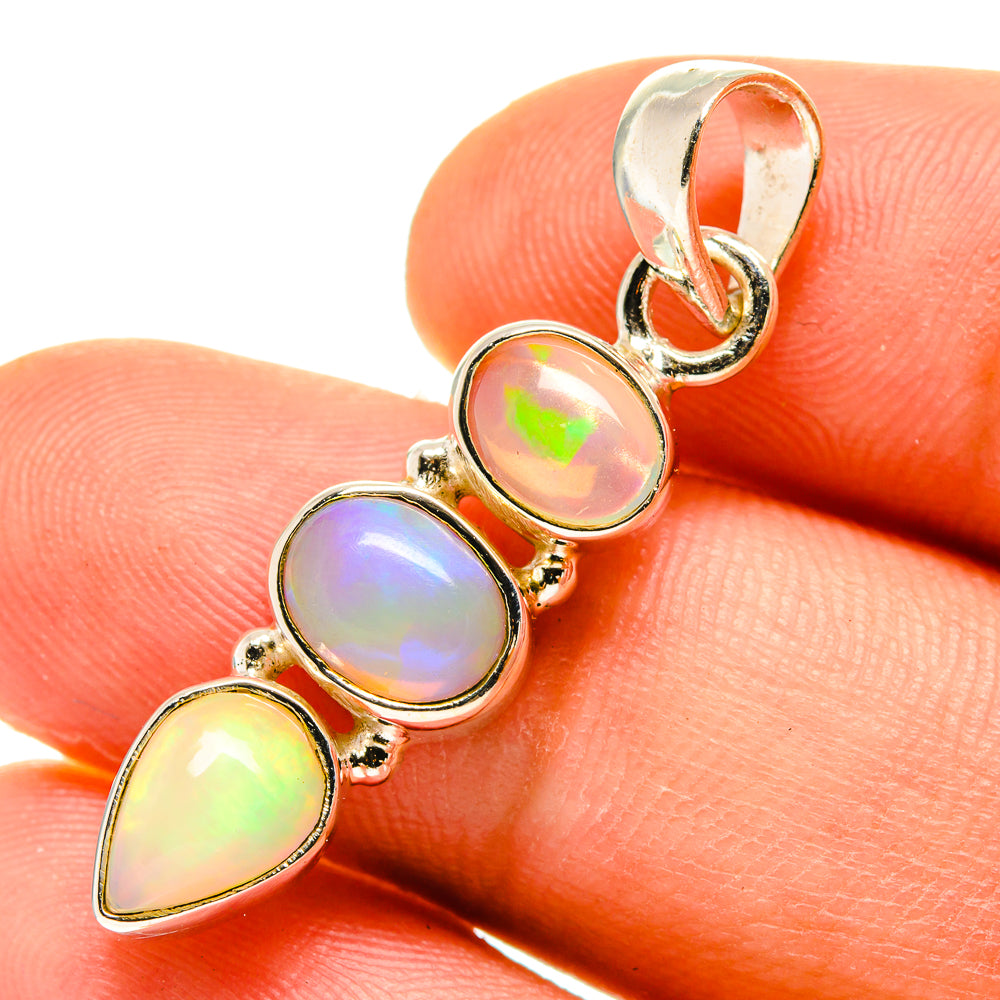 Ethiopian Opal Pendants handcrafted by Anasilvercos - PD760135