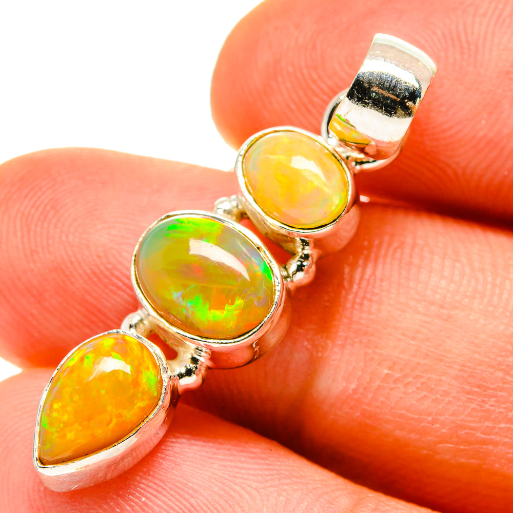 Ethiopian Opal Pendants handcrafted by Anasilvercos - PD760138