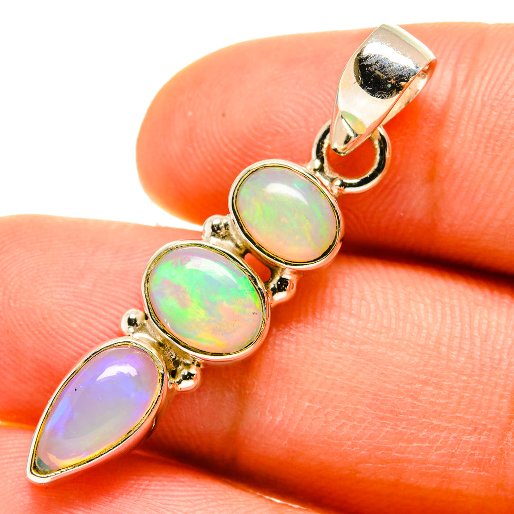 Ethiopian Opal Pendants handcrafted by Anasilvercos - PD760139