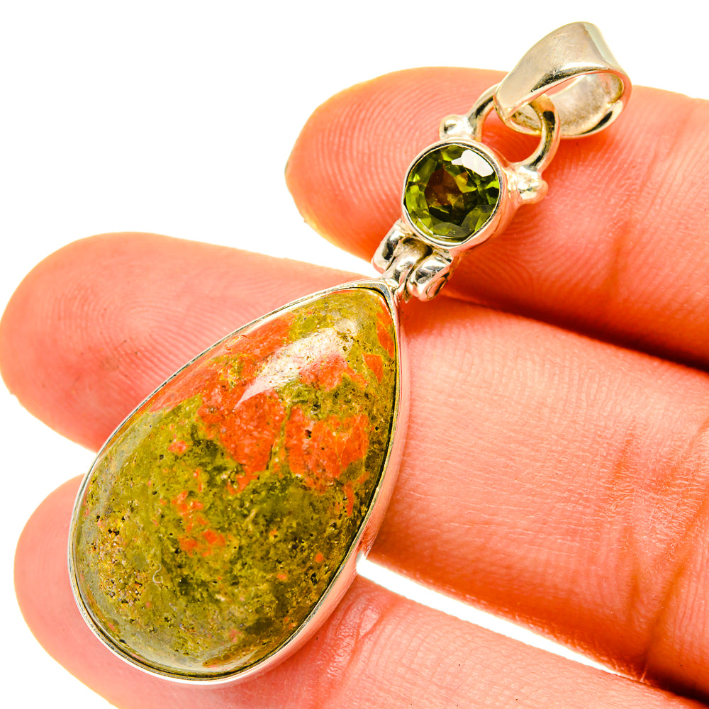 Unakite Pendants handcrafted by Anasilvercos - PD760152