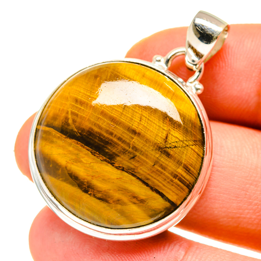 Tiger Eye Pendants handcrafted by Anasilvercos - PD760153