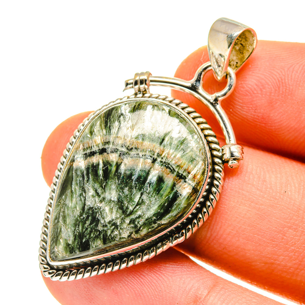 Seraphinite Pendants handcrafted by Anasilvercos - PD760167