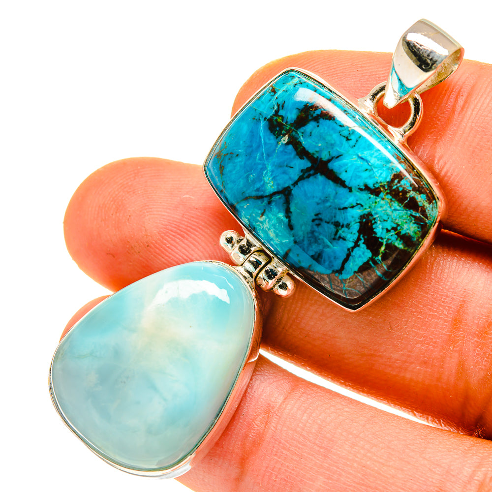 Larimar Pendants handcrafted by Anasilvercos - PD760178