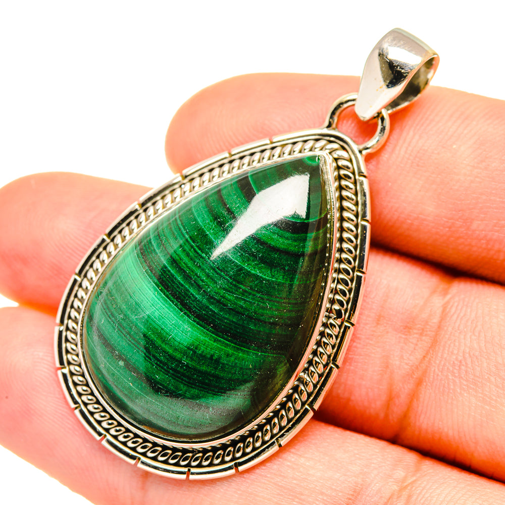 Malachite Pendants handcrafted by Anasilvercos - PD7602