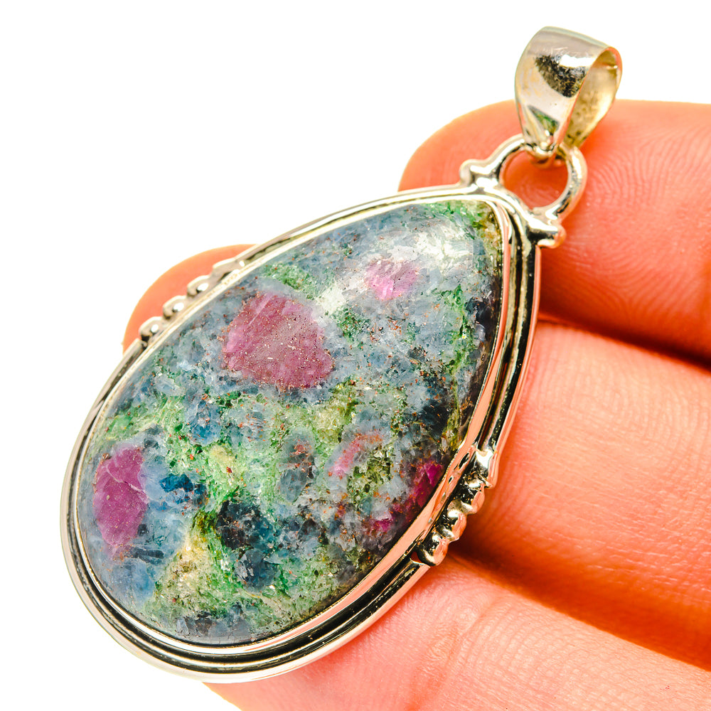 Ruby Fuchsite Pendants handcrafted by Anasilvercos - PD760207