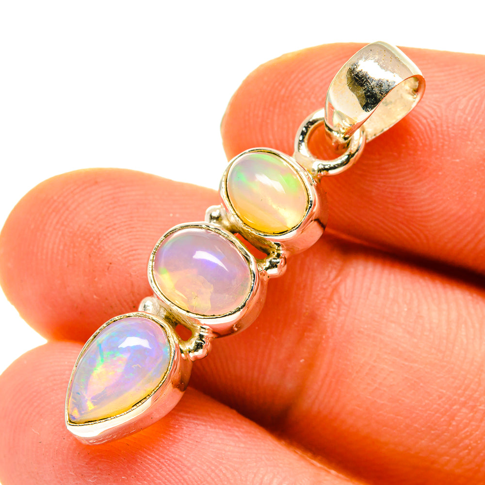 Ethiopian Opal Pendants handcrafted by Anasilvercos - PD760217