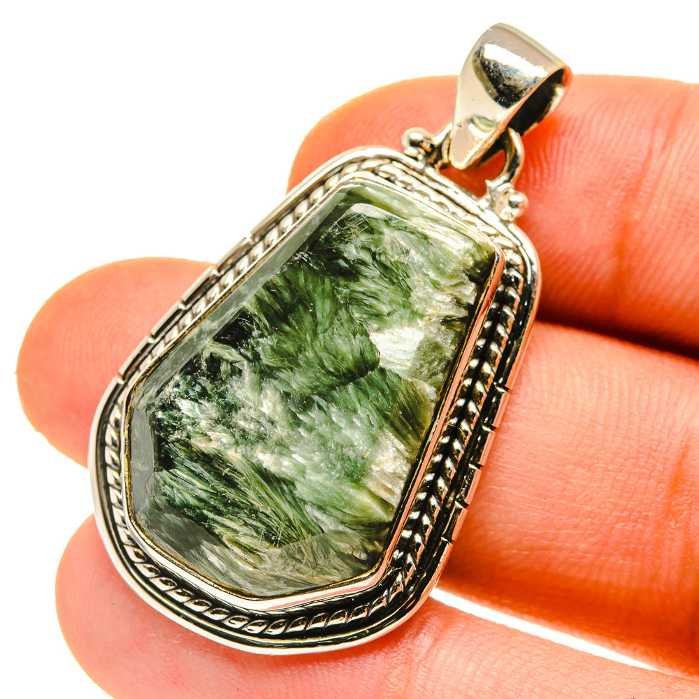 Seraphinite Pendants handcrafted by Anasilvercos - PD760220