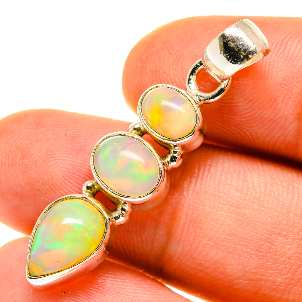 Ethiopian Opal Pendants handcrafted by Anasilvercos - PD760235