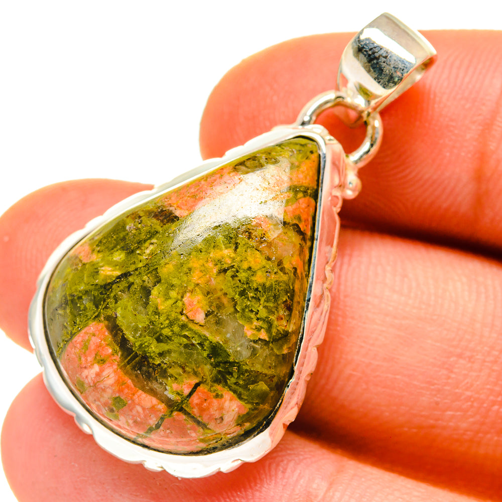 Unakite Pendants handcrafted by Anasilvercos - PD760239