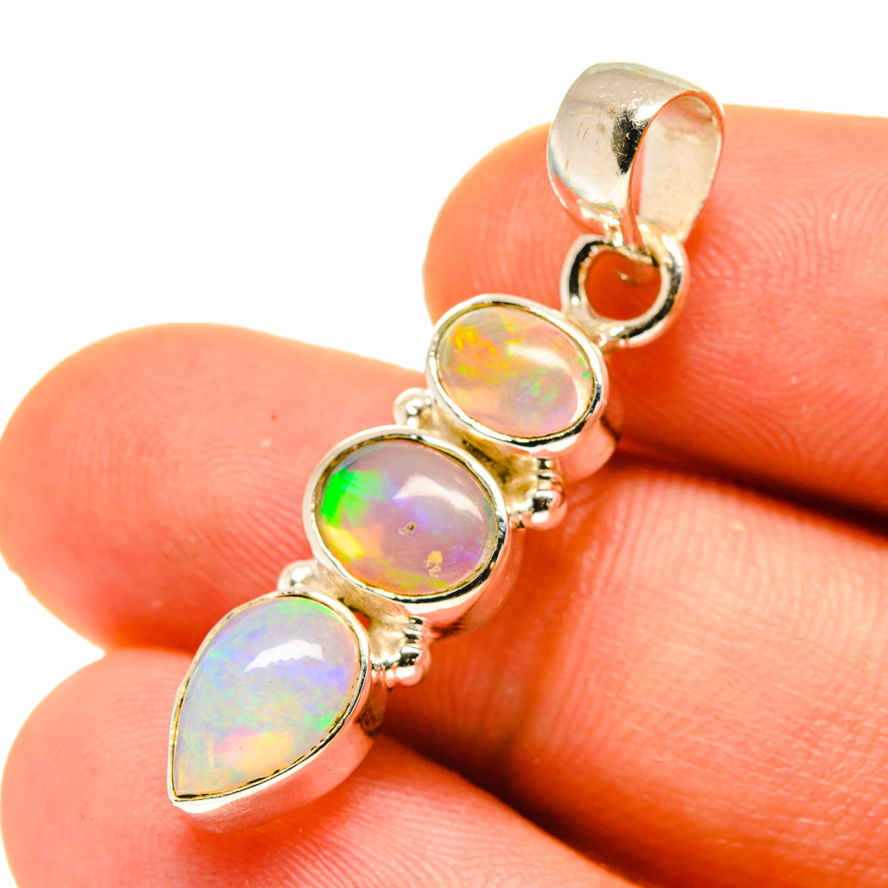 Ethiopian Opal Pendants handcrafted by Anasilvercos - PD760253