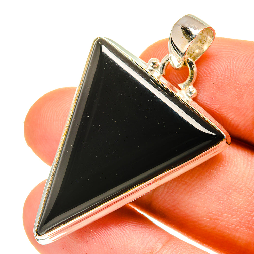 Black Onyx Pendants handcrafted by Anasilvercos - PD760260