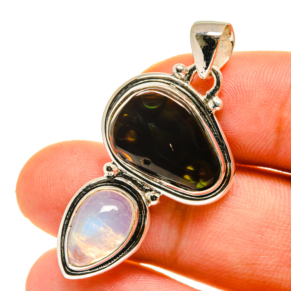 Mexican Fire Agate Pendants handcrafted by Anasilvercos - PD760266