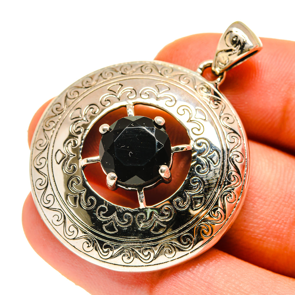 Black Onyx Pendants handcrafted by Anasilvercos - PD760268