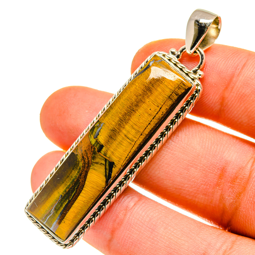 Tiger Eye Pendants handcrafted by Anasilvercos - PD760274