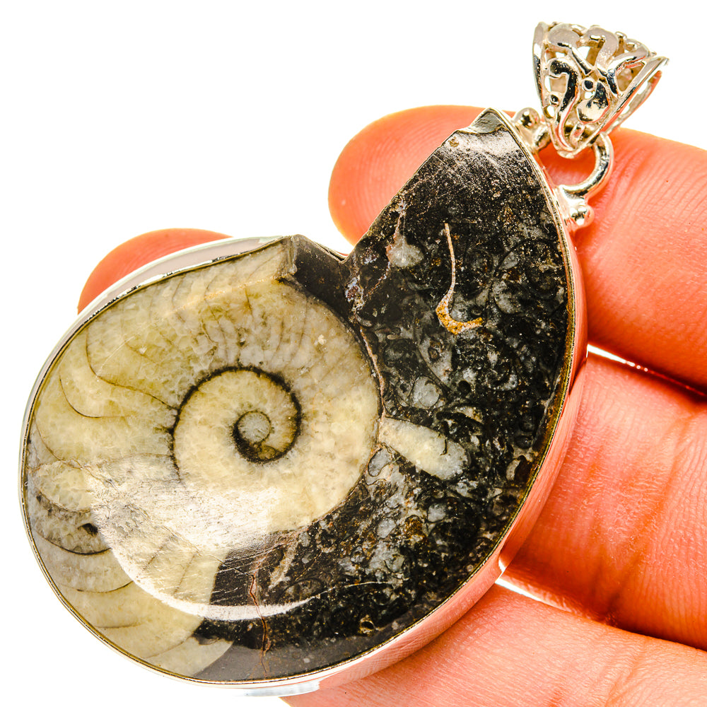 Orthoceras Fossil Pendants handcrafted by Anasilvercos - PD760275