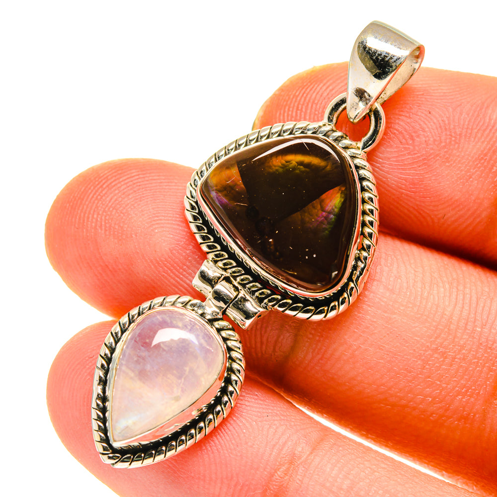 Mexican Fire Agate Pendants handcrafted by Anasilvercos - PD760280