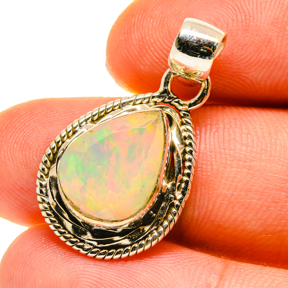 Ethiopian Opal Pendants handcrafted by Anasilvercos - PD760285