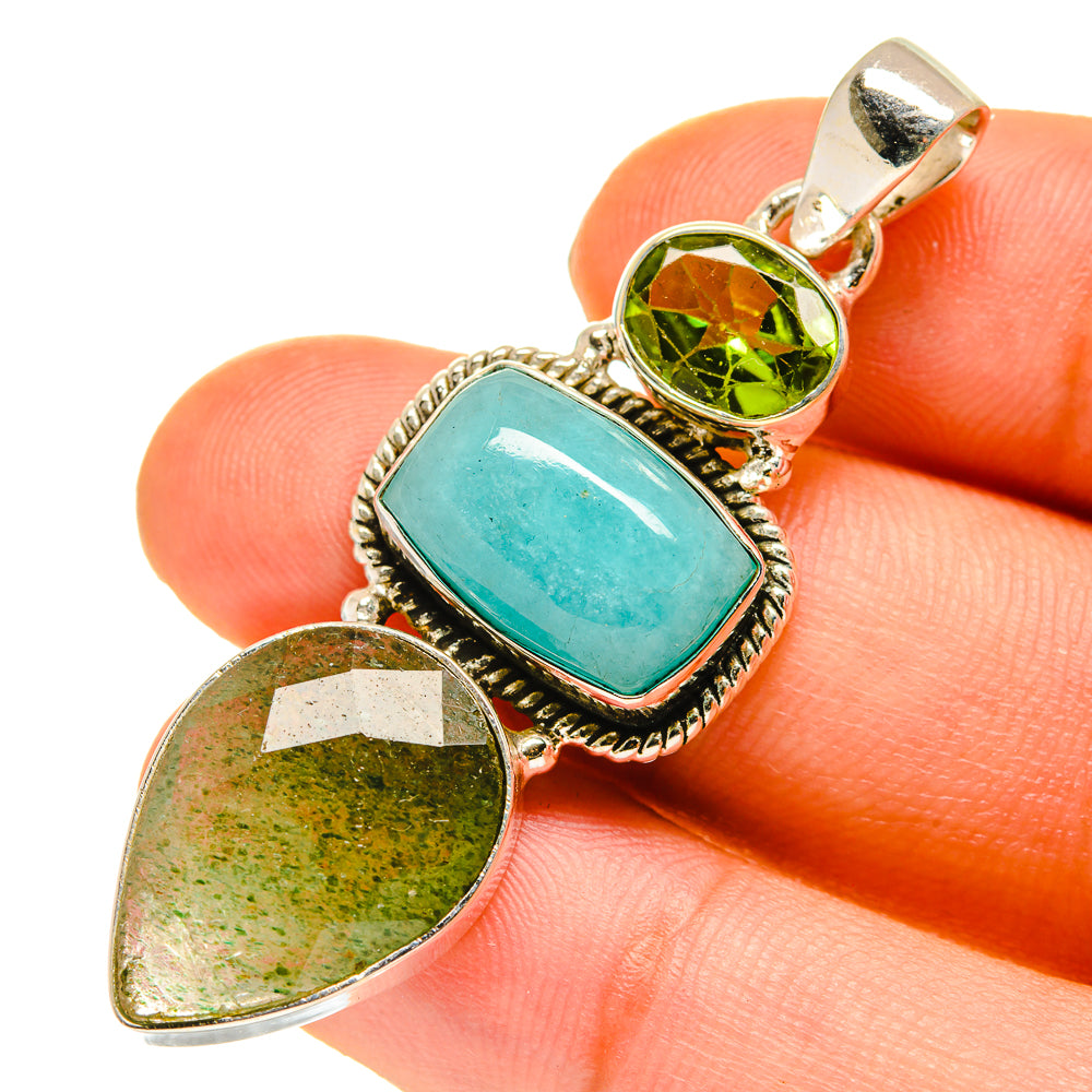 Green Aventurine Pendants handcrafted by Anasilvercos - PD760307