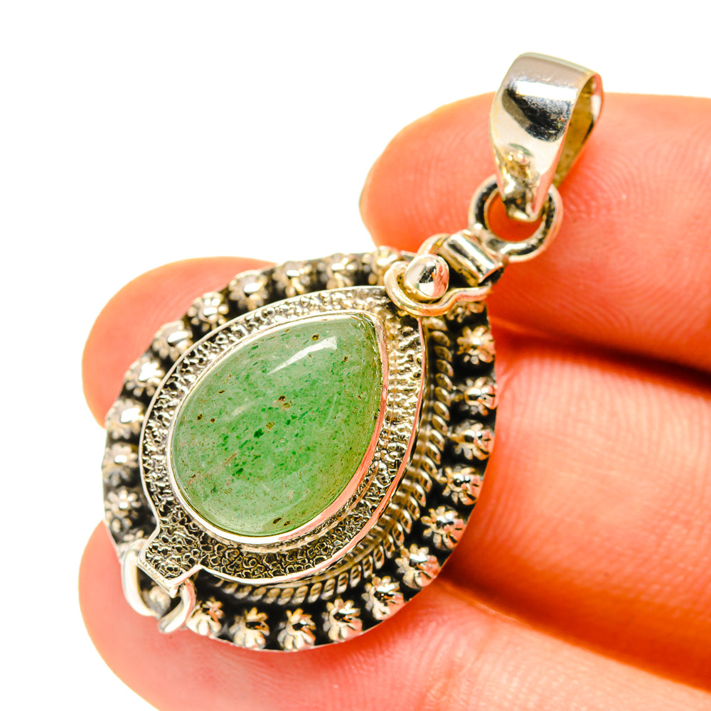 Green Aventurine Pendants handcrafted by Anasilvercos - PD760308