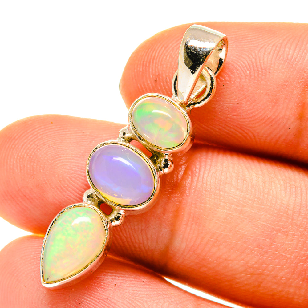 Ethiopian Opal Pendants handcrafted by Anasilvercos - PD760311