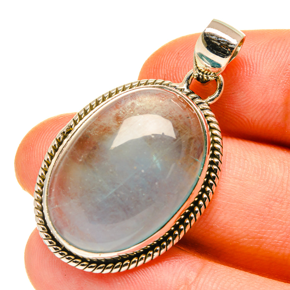 Blue Fluorite Pendants handcrafted by Anasilvercos - PD760312