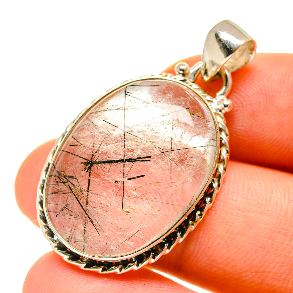 Tourmalinated Quartz Pendants handcrafted by Anasilvercos - PD760322