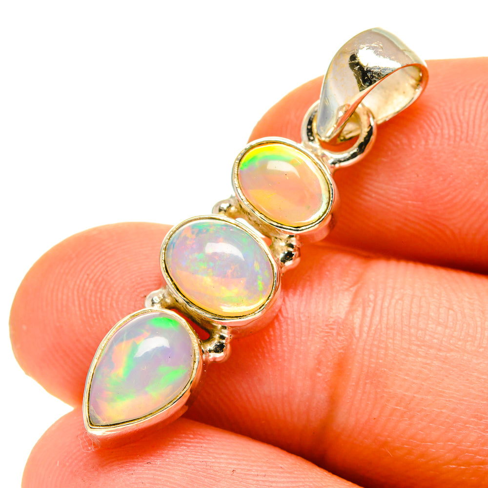 Ethiopian Opal Pendants handcrafted by Anasilvercos - PD760333
