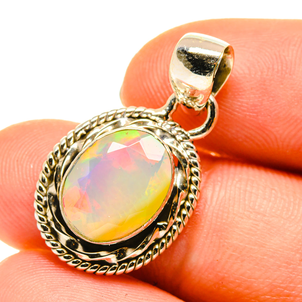 Ethiopian Opal Pendants handcrafted by Anasilvercos - PD760343