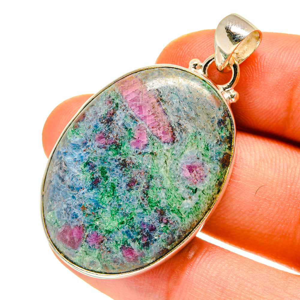 Ruby Fuchsite Pendants handcrafted by Anasilvercos - PD760360
