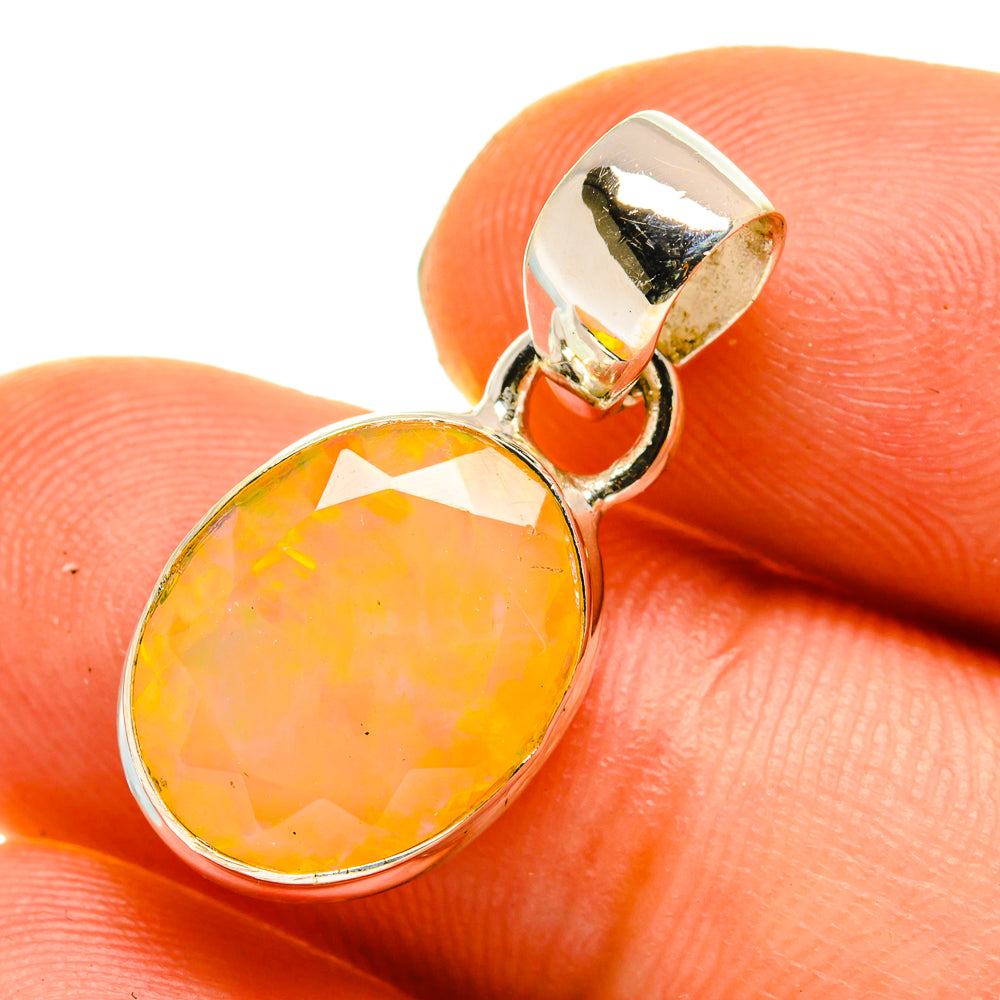 Ethiopian Opal Pendants handcrafted by Anasilvercos - PD760362