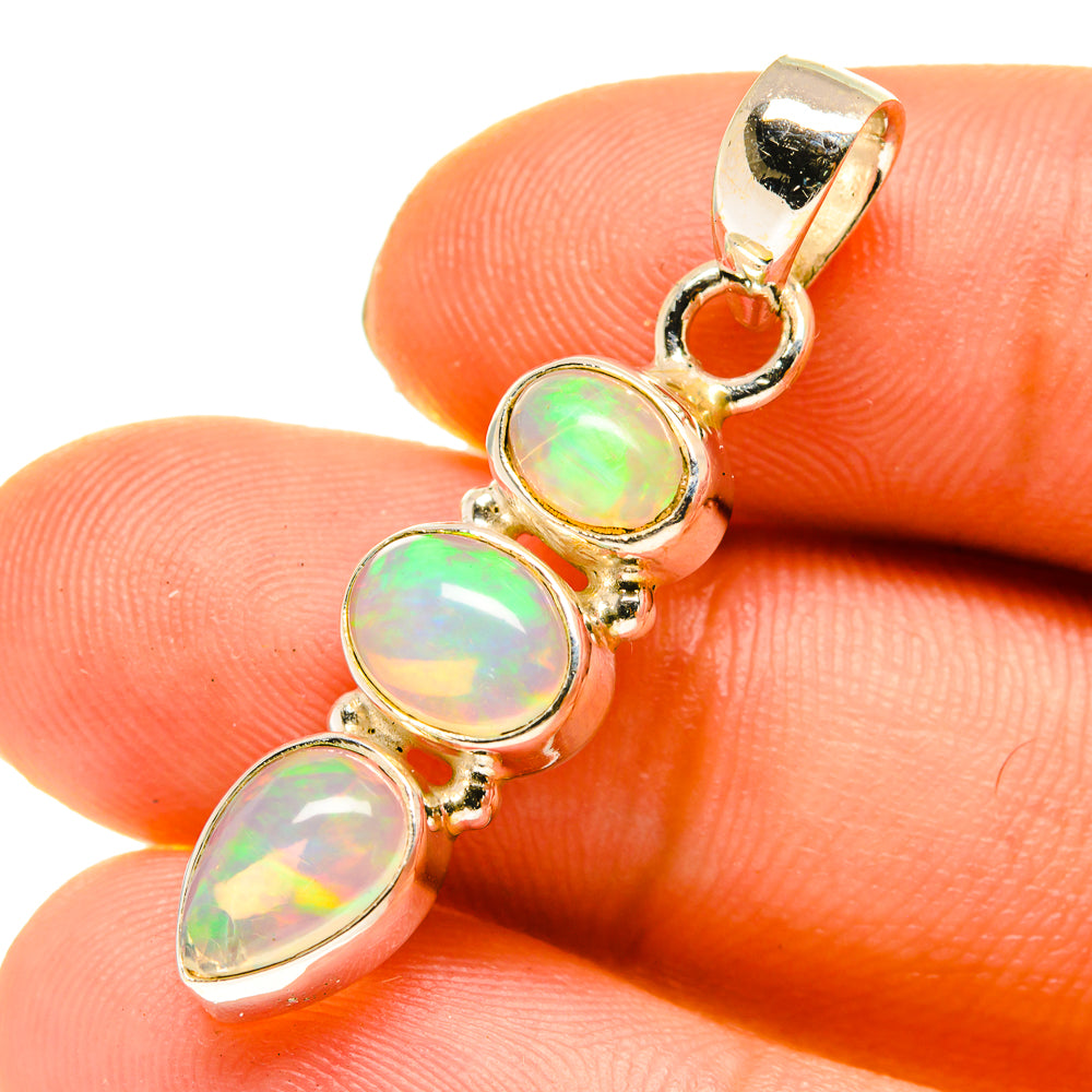 Ethiopian Opal Pendants handcrafted by Anasilvercos - PD760363