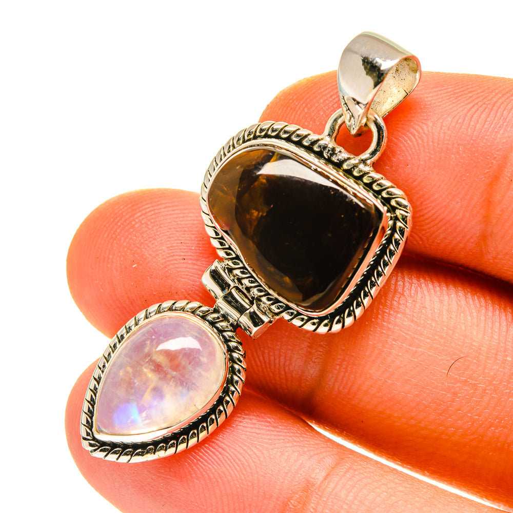 Mexican Fire Agate Pendants handcrafted by Anasilvercos - PD760365