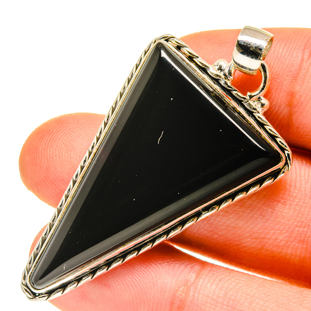 Black Onyx Pendants handcrafted by Anasilvercos - PD760373