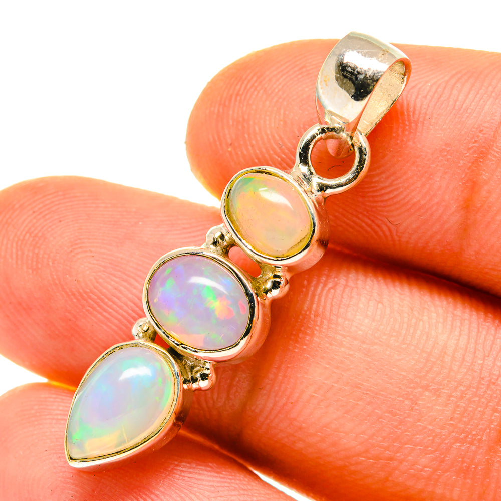 Ethiopian Opal Pendants handcrafted by Anasilvercos - PD760392
