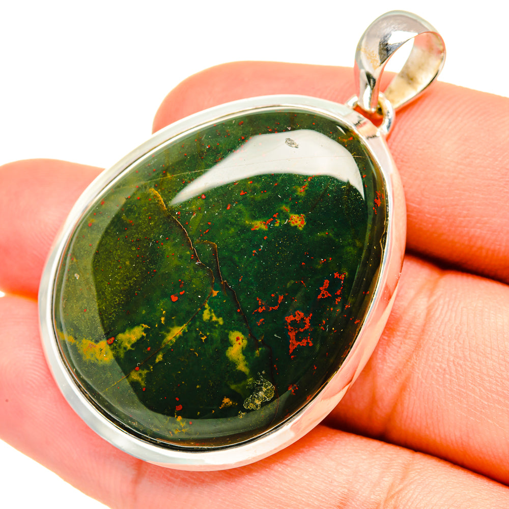 Bloodstone Pendants handcrafted by Anasilvercos - PD7604