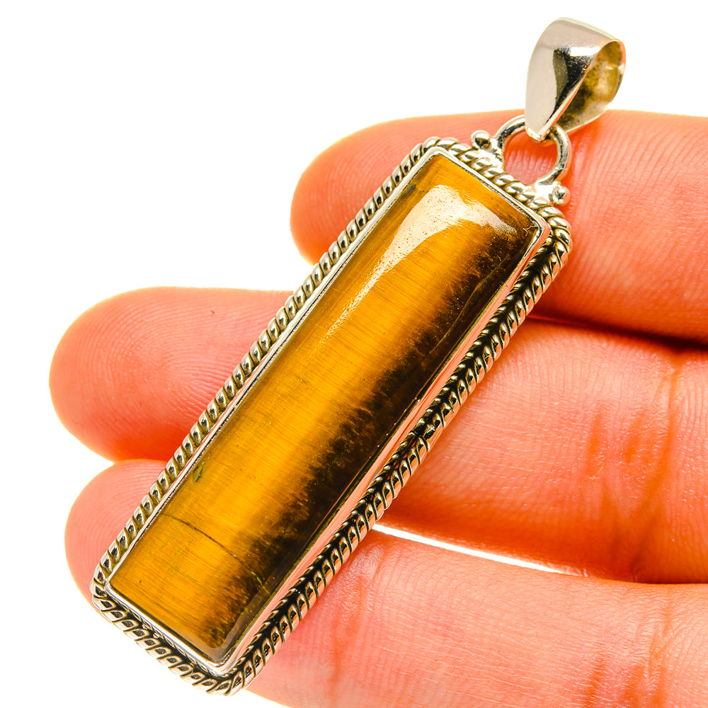 Tiger Eye Pendants handcrafted by Anasilvercos - PD760402