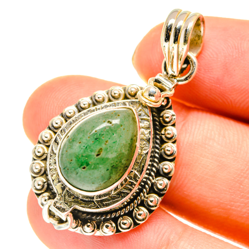 Green Aventurine Pendants handcrafted by Anasilvercos - PD760410