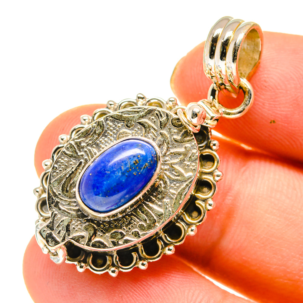 Lapis Lazuli Pendants handcrafted by Anasilvercos - PD760427