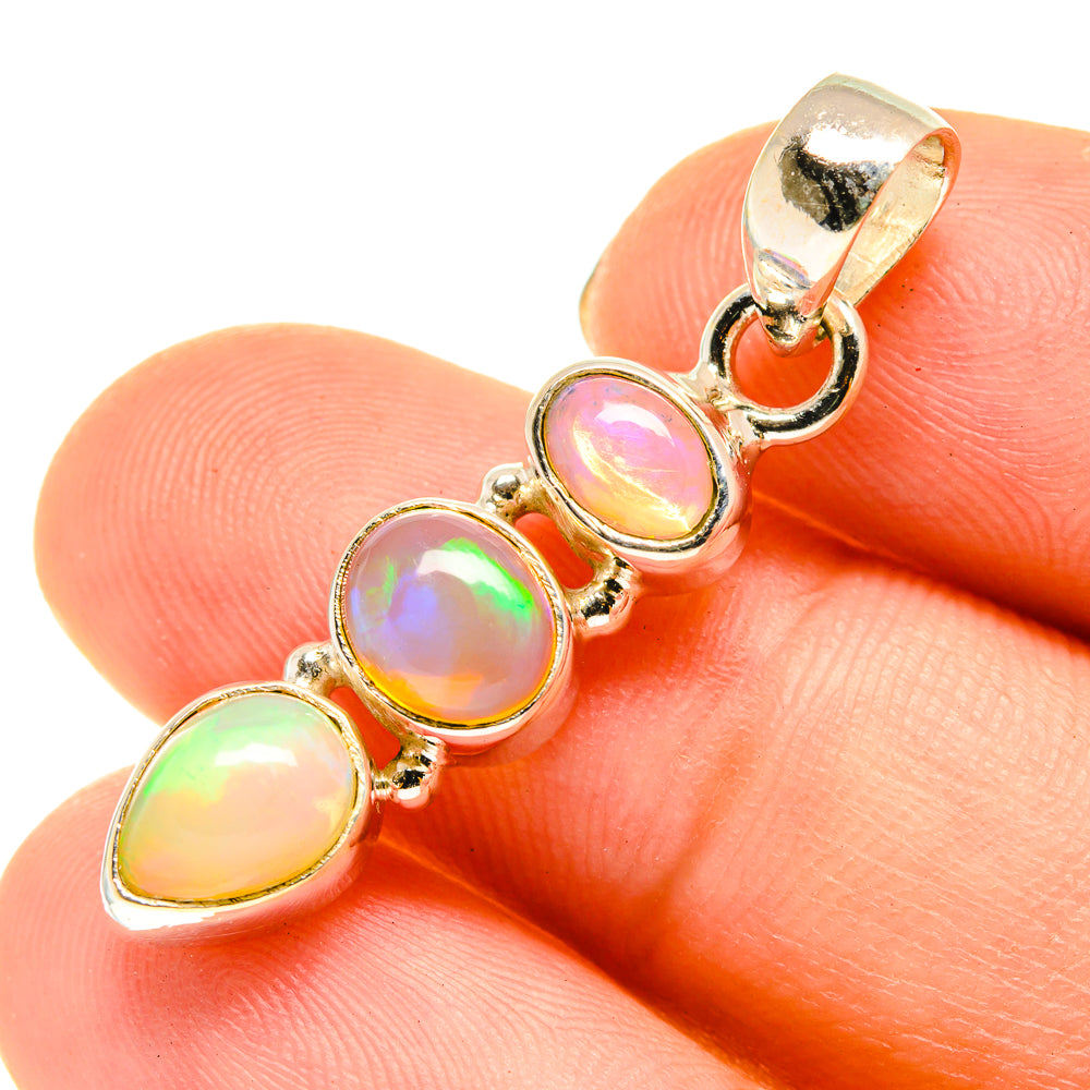 Ethiopian Opal Pendants handcrafted by Anasilvercos - PD760446